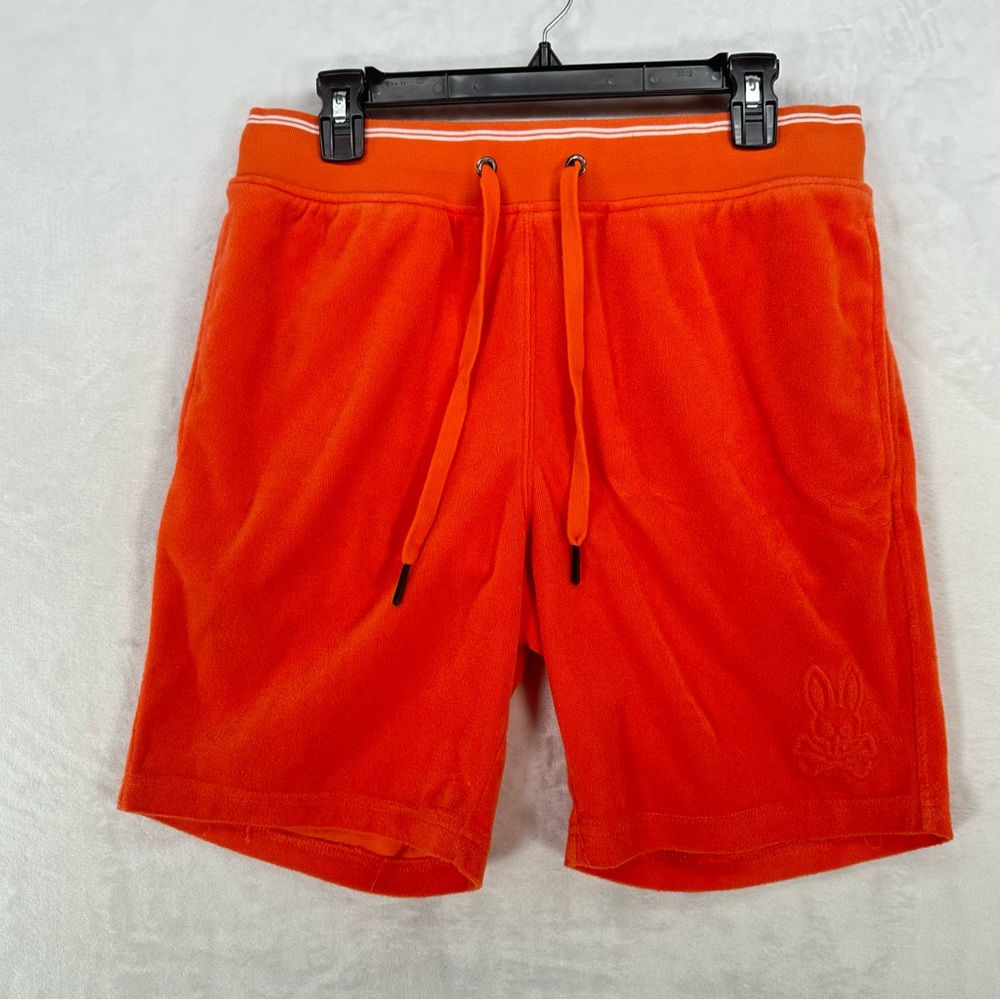 Psycho bunny Shorts Mens Small Greyson Terry sweat alloy orange NWOT drawstring
